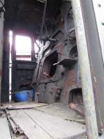 Der F�hrerstand der 99 776 in Oberwiesenthal ist mitlerweile schon sehr beraupt.