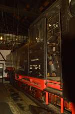 Blick auf 99 759 im Rittersgr�ner Lokschuppen am 23.10.2015