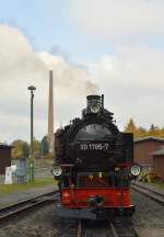 99 1785-7 ruhte sich am 26.10.2015 in Cranzahl aus.