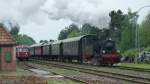 Dampflok Niederschsen hat  ausfahrt aus Hasel�nne