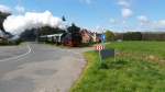 Die Lok Jan Harpstedt vor Hp.Groß Ippener am 01.05.2015
