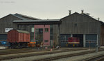 L45H-358 stand am 30.03.2016 vor dem Lokschuppen in Oberwiesenthal