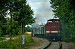 Am 17.07.2016 war 91 134 und 112 703 zwischen Greifswald und Ladebow unterwegs.