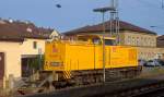 Die Lok 203-309 stand an einem Morgen im Mai 2015 in Bamberg abgestellt.