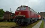 216 067-9 abgestellt in Koblenz beim Sommerfest am 13.06.2015