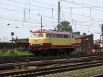 218 105-5 war eine der beiden Gastdieselloks bei den Bahnwelttagen 2014.