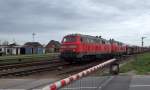 Ein SyltShuttle Autozug rangiert in Westerland(Sylt).