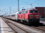 Zwei Tage war 218 369 als Schlußlok im IC 2377 Binz-Frankfurt Main Hbf zuerleben.Aufnahme vom 07.Juni 2016.