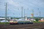 218 105 (NeSa) und 140 423 (DB Museum) waren im Pendelzugdienst Koblenz Hbf-DB Museum.