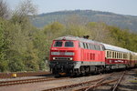 218 460 beim Bahnhofsfest am 01.05.16 im Bahnhof Miltenberg