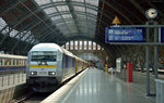 223 055 mit der RE6 nach Chemnitz in Leipzig