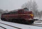 227 004 fuhr am 26.01.14 von Magdeburg nach Plattling, hier zusehen in Pöllwitz.