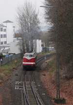 Am 22.11.13 brachte die 118 770 der MTEG mit einer ITEGRO ER 20 einen Kesselzug nach Marktredwitz.