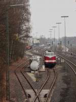 Am 22.11.13 brachte die 118 770 der MTEG mit einer ITEGRO ER 20 einen Kesselzug nach Marktredwitz.
