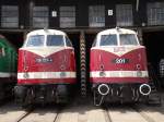 118 757 der EBS und MEG 201 ( 228 502) waren am 04.05.14 bei den Geraer Eisenbahnwelten zusehen.