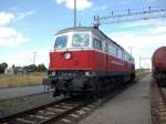 Die f�r das polnische Unternehmen East-West-Railways fahrende 232 411,am 31.Juli 2010,in Szczecin Glowny.