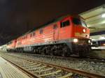 232 587-2 und 140 506-7 stehen am 20.11.13 in Plauen/V.
