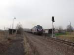 Am 01.04.14 fuhr die raildox 232 103 wieder auf der Wismut Werkbahn.