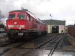 Ausschlachtungslok 232 701 und 132 158 der LEG auf dem Gel�nde der LEG in Delitzsch am 24.2.16
