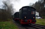Die V 36 127 hing am Zugschlu� des Sonderzuges des Eisenbahnmuseum Neustadt, der 30.11.2014 auf dem Kuckucksb�hnel fuhr.Hier bei Franckeneck.