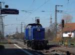 Die Mak 600 D  V62  des Eisenbahnmuseum Darmstadt Kranichstein bei einer ihrer vorerst letzten Fahrten.Sie wird ab dem 01.April von ihrer Schwester Mak 1200 D  V122  ersetzt.Hier bei der Durchfahrt in
