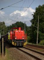 Mak G 1206 kurz vor Bergen (R�gen)mit einem Ganzzug. 02.07.2013 14:38 Uhr