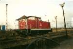 346 834 im Januar 2000 im damals noch existierenten Stralsunder Güterbahnhof.
