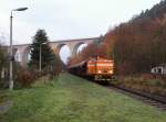 V60 1264 der RIS zu sehen am 06.11.15 fr�h in Pirk. 