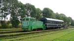 Baureihe V 22 des Klein- und Privatbahnmuseums Gramzow/Uckermark im Bahnhof Damme auf Vereinseigener Strecke.