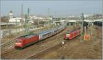 101 067-7 verl�sst mit einem IC Heidelberg HBF.