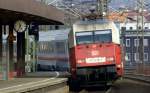 101-070 f�hrt mit ihrem IC von Hamburg nach Passau unterwegs.