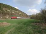 101 xxx mit einem IC zusehen am 02.04.14 vor Remschütz.