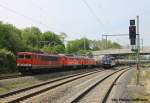 Rund 9800 kW hingen am 16.05.2015 am MEG-Zementzug Regensburg-Rüdersdorf.