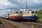 In der Lokaufstellung zur Lokparade beim Sommerfest in Koblenz am 18.06.2016 standen E10 1309 und E10 1239 (Lokomotivclub 103) nebeneinander.