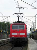 111 188 mit einem RE nach Mannheim in B�rstadt oberer Bahnhof am 29.Mai.2014