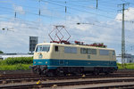 111 001 (DB Museum) im Güterbahnhof von Koblenz-Lützel am 18.06.2016.