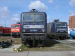 Bh Rostock am 23.M�rz 2014 mit 112 170 links,mitte RBH 122 und RBH 106.