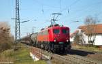 140 856 der Bayernbahn bei der durchfahrt mit dem Henkelzug durch Weiterstadt am 18.3.2016