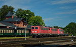 140 833, 140 837 und 140 790 am 22.07.2016 in Putbus