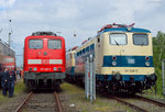151 001 und 141 248 (S�dwestf�lisches Eisenbahnmuseum) beim Sommerfest in Koblenz am 18.06.2016