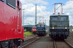 In der Lokaufstellung zur Lokparade beim Sommerfest in Koblenz am 18.06.2016 standen 110 152, 152 091, E41 001 und E50 091 v.l.n.r.