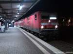 143 011-5 als S7 mit Ziel Nietleben im Bahnhof Silberh�he am 14.2.14 