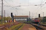 143 934 kommt aus Sangerhausen am 25.07.14 in den Halleschen Hbf hereingerollt.