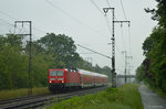 143 076 mit der RB 75 vor Weiterstadt am 01.06.2016