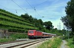 Eine RB Heilbronn - Stuttgart durchf�hrt Nordheim(W�rttemberg).