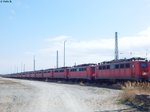 140er und 151er in Mukran am 09.04.2016