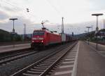 152 007 zu sehen am 24.07.14 in Gem�nden am Main.