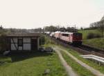 155 140 und 232 527 sind am 23.04.14 mit einem Frankenwaldumleiter in Röttis/V.