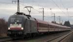 ES 64 U2-099 bei der Durchfahrt in Weiterstadt am 01.M�rz.2014
