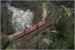 Zwei DB 185 in der Biaschina (Gotthard S�drampe),  3.4.2013